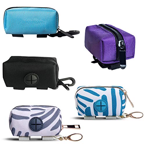 FUNCOCO Dispensador de Almacenamiento, dispensador de Bolsas biodegradables para Caca de Perro, Organizador de Bolsas para Caca para Mascotas, Cachorros y Gatos, Color Negro