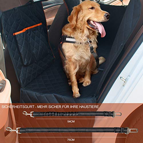 Funda Coche Perro,Cubierta de Asiento para Perros Impermeable Resistente y Antideslizante,Protector Aisneto Trasero de Mascotas,150cm*139cm,Ideal para SUV,Transportar,Viaje,Fácil instalación/Limpieza