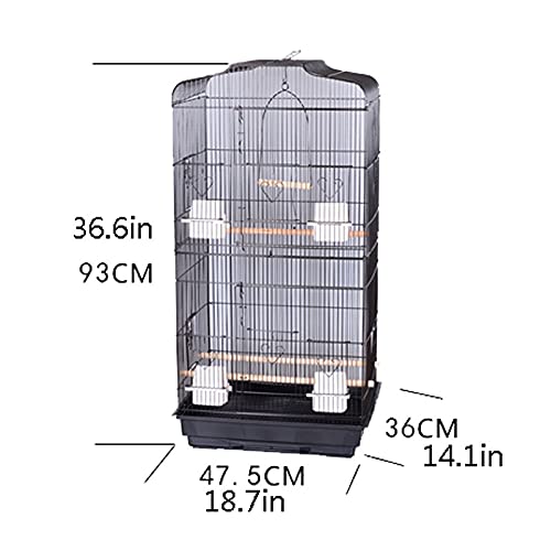 Fundas para jaulas de pájaros para loros Cause para periquitos de la jaula de estreno de la jaula de la caza del tigre en la jaula de pájaros de la piel grande de la jaula de pájaros simple adecuado p