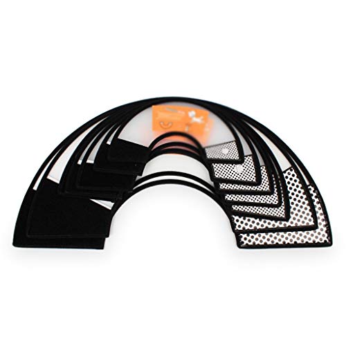 FURUIWUFENG Abrigo de Perro Recuperación Collar del Gato Cono Suave del Animal doméstico Collarín Cono Gato algodón Cierres Ajustables Collar for Gato y Perrito Ropa para Mascotas (Size : L)