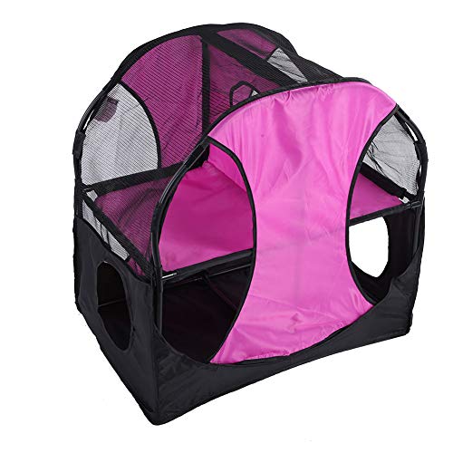 fuwinkr Plataforma de salto para gatos, juguete para gatos, casa de gato de doble capa, muebles para gatos