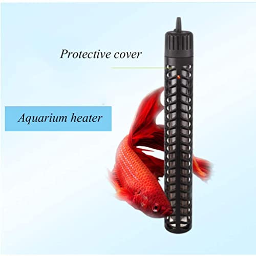 FWEOOFN Calefacción de Acuario con radiador de Buceo con Cubierta Protectora, termostato de Cuarzo para Acuario Protegido contra explosiones para Agua de mar y Agua Dulce con Ventosa, 100 W