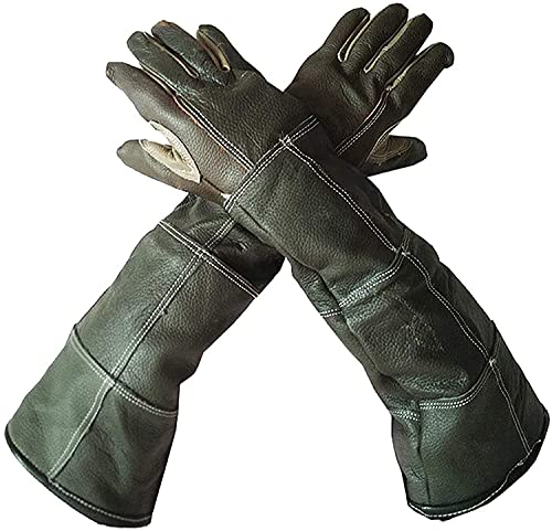 FYSM Anti-mordida, Anti-Rayado, Impermeable, Perros, Gatos, Serpientes, lagartos, pájaros, Animales, Verduras espinosas, postres de manejo, Guantes Protectores, Gamuza