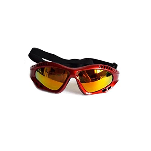 Gafas para perros de mascotas Gafas anti- niebla a prueba de viento Eyewear Dog Gafas de sol Suministros para mascotas para perros grandes Protección UV Utilidad roja