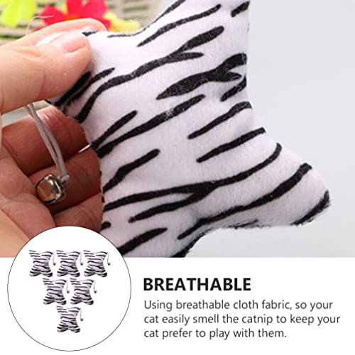 Gato Catnip Masticar La Dentición Juguete: 6 Unids Gatito Molar Toys Relleno Gato Dientes Limpieza de Juguete Pet Pet PERTICA Interactivo Pillow Juguete para Gatos Ratones