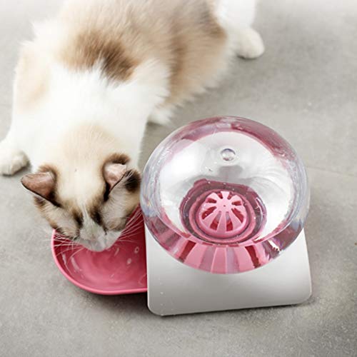 Gato Comedero Perro 2.8L gato del animal doméstico del alimentador automático Gatos fuente de burbujas de agua grande Bebedero for los animales domésticos dispensador No Electricidad Filtro bebida Cue