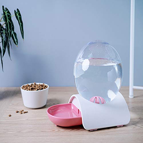 Gato Comedero Perro 2.8L gato del animal doméstico del alimentador automático Gatos fuente de burbujas de agua grande Bebedero for los animales domésticos dispensador No Electricidad Filtro bebida Cue