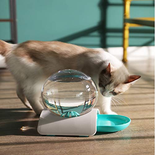 Gato Comedero Perro 2.8L gato del animal doméstico del alimentador automático Gatos fuente de burbujas de agua grande Bebedero for los animales domésticos dispensador No Electricidad Filtro bebida Cue