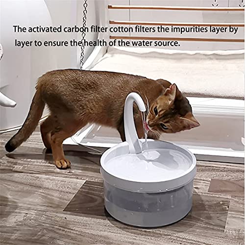Gato de Agua, Gato Fuentes de Agua, Fuente de Agua automático del Animal doméstico, dispensador de Cuello de Cisne del Perro casero Fuente Fuente de Agua automático para Perros y Gatos