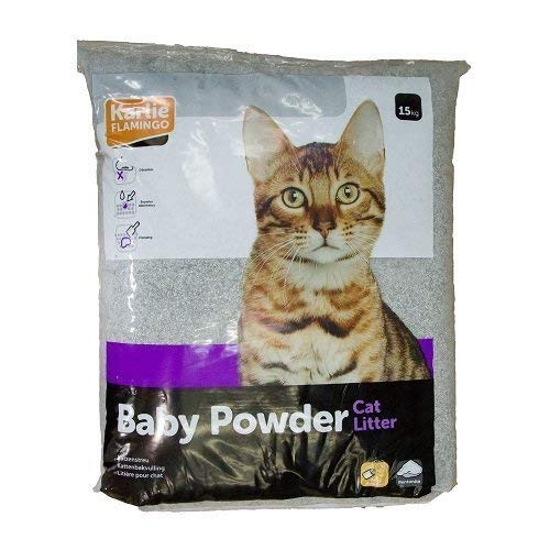 Gato dispersa Flamingo con aroma Baby polvo Pack de ahorro 2 x 15 kg