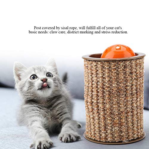 Gato Gametoy Rodillo rascador para Gatos, Poste para Gatos Poste rascador para Gatos, Rascador para Gatos 8 X 10,3 cm Tienda de Mascotas para el hogar Tienda para Interiores