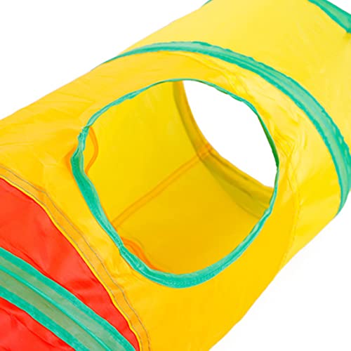 Gato Juguete Rainbow Cat Tunnel Kitty Tunnel Juguete Kitty Tube Kitty Pipe Cat Hiding Artículo Mascota Juguete Animal Suministros Regalo para PET Cat Rainbow Tunnel Tubo PET TUBO PLAY PLAY JUGUETE