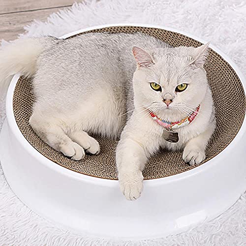 Gato Rascador Cartón Oval Corrugado Rascador Gato Rascador Cama Cama Durable Junta Gato Rascador Bowl