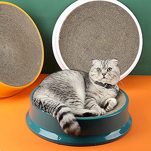 Gato Rascador Cartón Oval Corrugado Rascador Gato Rascador Cama Cama Durable Junta Gato Rascador Bowl