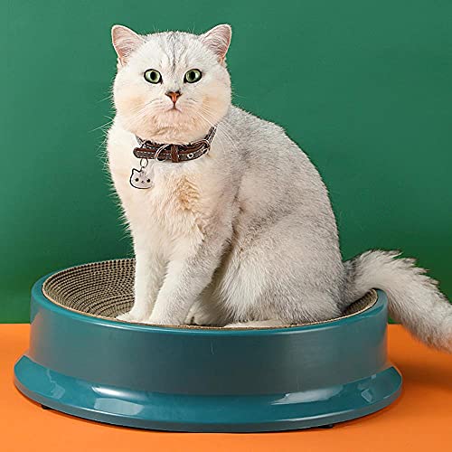 Gato Rascador Cartón Oval Corrugado Rascador Gato Rascador Cama Cama Durable Junta Gato Rascador Bowl