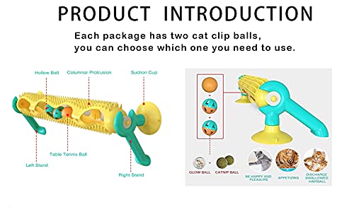 GazyShop- Juguetes gatos，Juguete de Pista de Rompecabezas para Gatos，Rueda de Ejercicio para Gatos, Pista de rascado para Gatos, Juguetes orgánicos para rascar Gatos con Bola de Hierba gatera