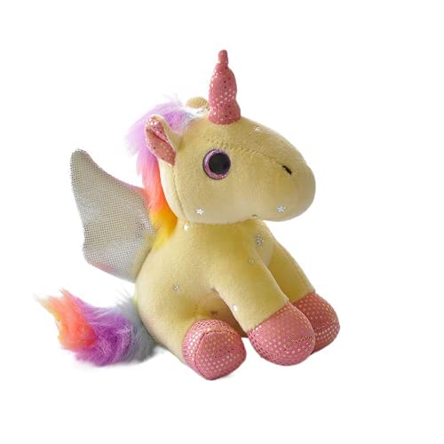 GBBNWFOL Unicornio Peluche Mochila de Juguete Llavero Colgante Regalo bebé máquina muñeca de Peluche 5 Piezas