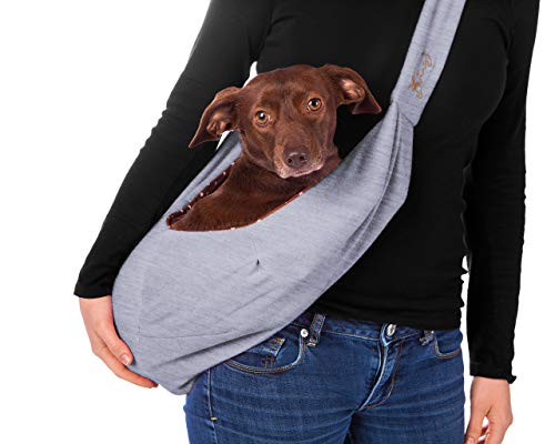 GENOVATION Mochila para perros y gatos, bolsa de papoose reversible con manos libres, bolsa suave y diseño de bolsa, adecuado para cachorros, perros pequeños y gatos para viajes al aire libre