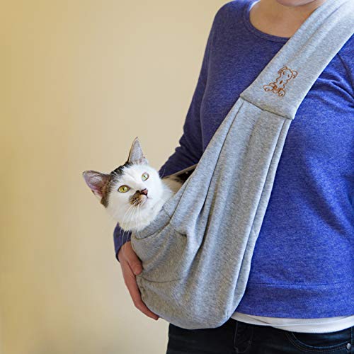 GENOVATION Mochila para perros y gatos, bolsa de papoose reversible con manos libres, bolsa suave y diseño de bolsa, adecuado para cachorros, perros pequeños y gatos para viajes al aire libre