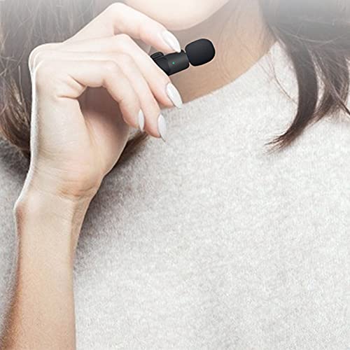 Gojiny Teléfono Móvil Micrófono en Vivo Inalámbrico Micrófono Lavalier Micrófono en Vivo USB para Entrevista en Directo Podcasters Enseñanza en Línea