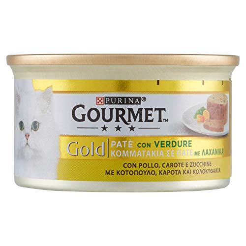 Gourmet Gold Pate Pollo, Zanahorias y calabacines – 85 g