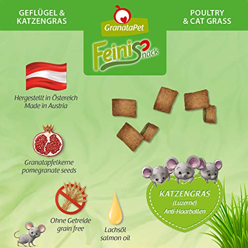 GranataPet FeiniSnack - Pienso para Gatos, sin Cereales ni azúcares, 50 g