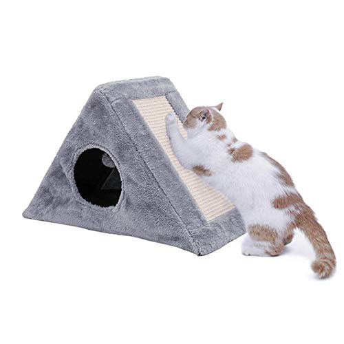 Gulunmun Árbol Rascador para Gatos H110cm Gato Juguete Gatito Casa Rascador Rascador de Madera Escalada Gato Árbol Mascota Hogar Gato Marco de Salto de Lujo Muebles-AWJ0421-H_M_