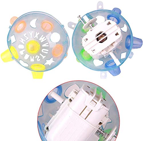 GUOGUODA Pelota de Salto para Mascotas,Pelota de Juguete para Mascotas,Juguete de Rebote con música LED,Pelotas interactivas para Perros,Pelota para Masticar con luz,para Perros Gatos