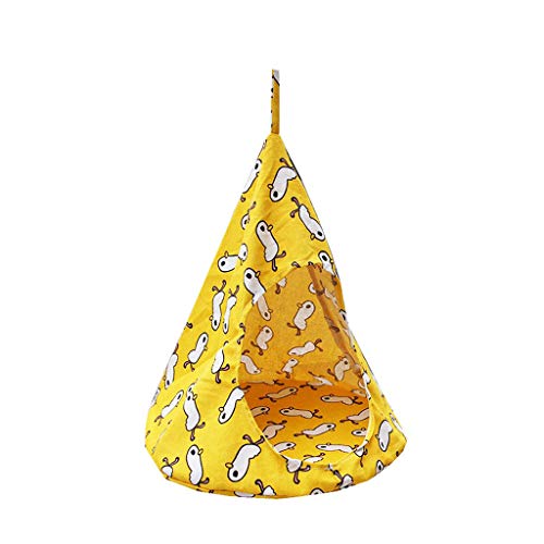 GWDJ HamacaHamaca Para Mascotas, Columpio Para Perros Y Gatos Cómoda Cama Colgante, Tienda De Cama Transpirable Para Interiores Y Exteriores Para Mascotas Pequeñas(Color:estilo2,Size:Los 45x45x56cm)