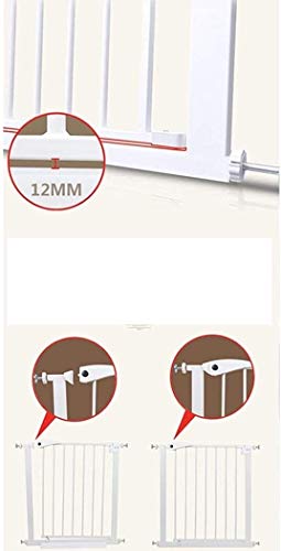 Gwendolyn Vallas Presión Fit Seguridad Puerta de Metal Soportes de 77cm de Altura El Ancho se Puede Seleccionar de 65 a 242cm Puerta for Mascotas Puerta del bebé con Posibilidad de ampliación
