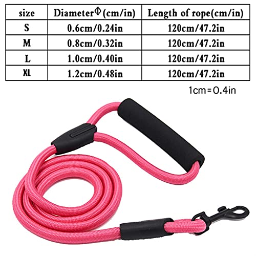 HAKLAKY Correa para Perro Correa para Perros Running Paseo Tren para pequeñas Mascotas para Gatos Grandes Correas Perros Correa Cuerda Nylon Tenacidad 7 Colores 3 Tamaños Retractable Leash