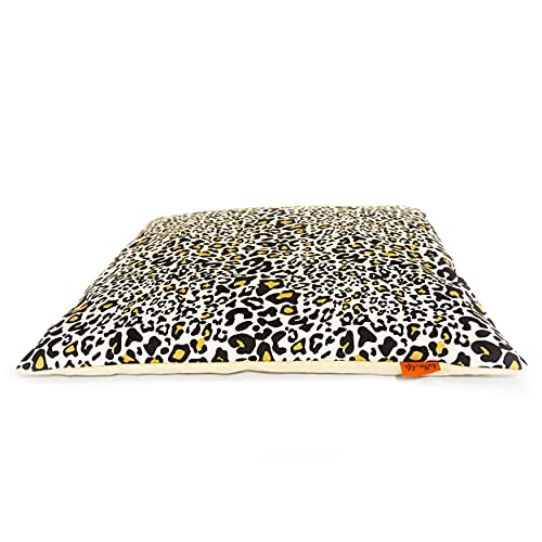 Halkalife Tipi de gato con pompones, tienda impermeable para gatos y tienda de lujo para perros, gato wigwam, casa para gatos, nido de gato (M, gris, pantera)