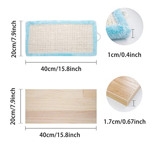 Hamaca para Gato, Montado en la Pared del Gato del Gato Escalera Puente de Escalera de Gato Salón Hamaca Estante Para Gatos De Madera Maciza De Cuerda De Cáñamo
