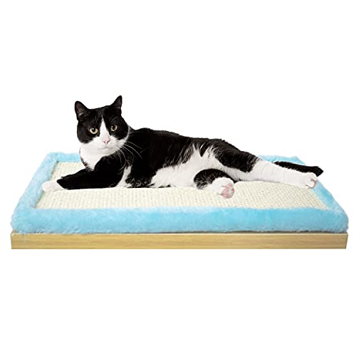 Hamaca para Gato, Montado en la Pared del Gato del Gato Escalera Puente de Escalera de Gato Salón Hamaca Estante Para Gatos De Madera Maciza De Cuerda De Cáñamo