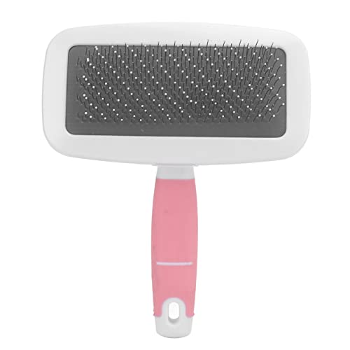 HAOX Juego de Peines de Baño para Limpieza de Conejos, Práctico Kit Interactivo de Aseo para Conejos, Limpieza Profunda Humanizada para Animales Pequeños(Rosa Grande)