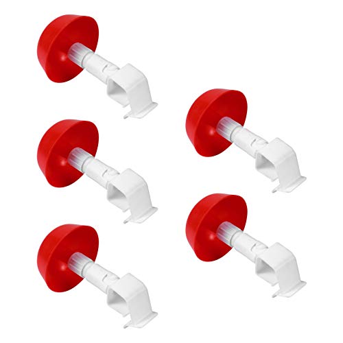 Happyyami 5 Pzas Automática de Pollo Hervidor de Aves Tazas de Riego Bebederos Comedero de Aves Dispensador de Tazones para Granja Bandada de Pato Codorniz Pavo de Gallina
