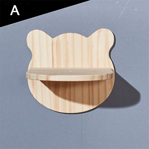 Hbao Marco De Escalada para Gatos, Casa De Árbol para Gatos, Plataforma De Salto De Gatito De Madera, Muebles para Mascotas, Casa De Árbol, Juguetes para Gatos, Casa De Juego Montada En La Pared