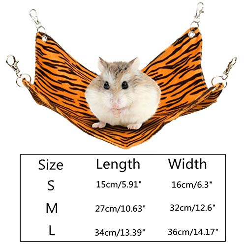 HEELPPO Cama Cobaya Hamaca Gato Hamaca para Gatos Cama para Gatos Cama Gatos Cama Gato Camas para Gatos Gato Hamaca Gatito Cama Hamaca Colgante Jugar Hamaca Saco De Dormir Hamaca Tiger Pattern,s