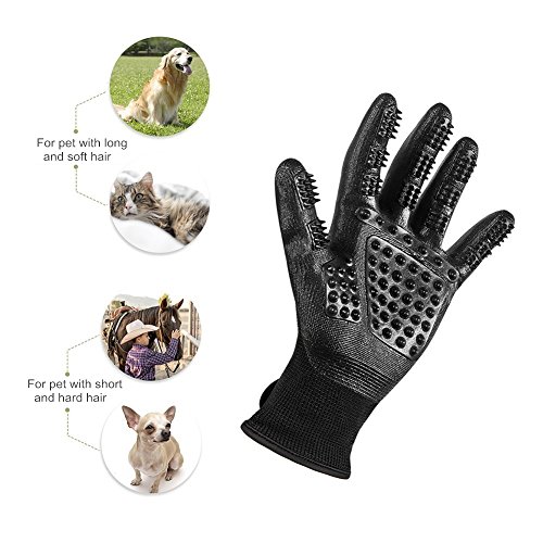 Herramienta para eliminar el pelo de mascotas, guantes de aseo y masajes, herramienta para perros, gatos, caballos, conejos