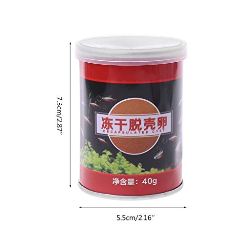 hetuioiyster, alimento para Peces de Acuario, alimentación, Huevos de camarón en salmuera liofilizados para Peces Tropicales, Anzuelo de Pesca