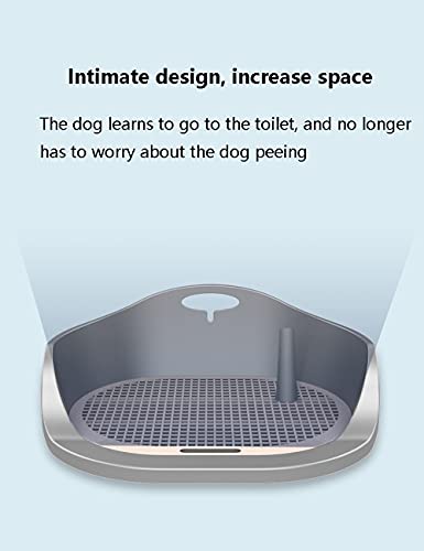 High Fence Pet Wit, Manijas Doble Spacial Bandeja Potty Splash, Potty de Perros de Interior extraíbles con atrayente Limpieza fácil (Color : Blue, tamaño : 20.9inchs)