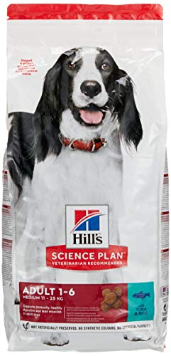 HILL S Medium Adult - Dry Food for 1-6 Years Dogs with Tuna & Rice 2.5 kg