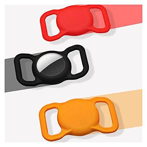 HLMJ Funda Protectora de Silicona for Mascotas for Apple Airtag GPS Finder Dog Cat Cat Collar Bucle Compatible con Apple Airtags Accesorios for Mascotas (Color : Brown)