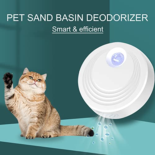 Holzsammlung Eliminador De Olores De Mascotas Inteligente Carga USB Desodorizador Inteligente de 24 Horas Desodorizador de Mascotas Limpiador de Aire de Inodoro para Perros y Gatos (5200mAh)