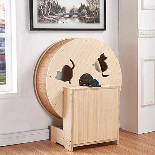hooks Rascador Gatos Gato Caminadora Gato De Madera Columpio Forma De Rueda Gato Escalada De Ruedas Cat Correr Juguete arbol rascador para Gatos