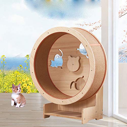 hooks Rascador Gatos Gato Caminadora Gato De Madera Columpio Forma De Rueda Gato Escalada De Ruedas Cat Correr Juguete arbol rascador para Gatos