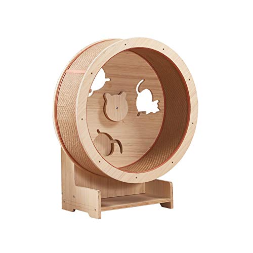 hooks Rascador Gatos Gato Caminadora Gato De Madera Columpio Forma De Rueda Gato Escalada De Ruedas Cat Correr Juguete arbol rascador para Gatos