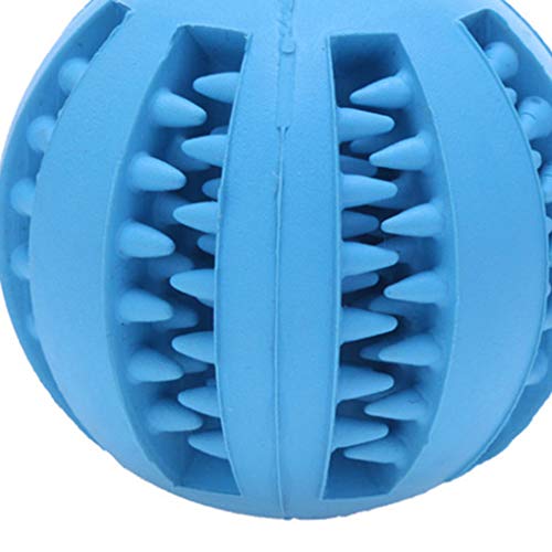 Hotaluyt 5cm / 7cm Dientes del Animal doméstico Interactivo Pelotas de Goma de Elasticidad Limpiar la Bola para Mascotas Juguetes para Masticar Limpieza Dental Bolas Juguetes