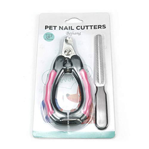 HOUJIA Cortaúñas para Mascotas Cortauñas para Perros Molinillo de uñas para Perros Molinillo de uñas para Mascotas Acero Inoxidable Lima para Uñas de Perros Mascotas Talla Pequeno 2 Piezas