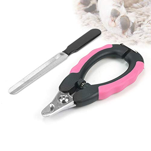 HOUJIA Cortaúñas para Mascotas Cortauñas para Perros Molinillo de uñas para Perros Molinillo de uñas para Mascotas Acero Inoxidable Lima para Uñas de Perros Mascotas Talla Pequeno 2 Piezas